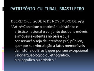 Apresentação Tombamento