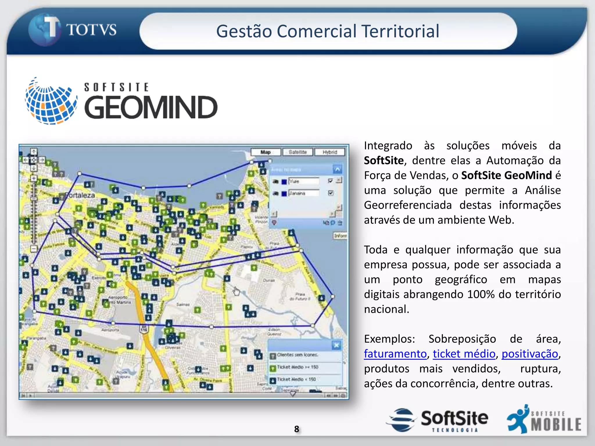 Alguns casos onde fazemos diferençaGRUPO M. DIAS BRANCO    "Temos segurança na transmissão dos dados, mais confiabilidade no armazenamento e mais agilidade no processo de vendas, atendendo mais clientes" Rafael Lima | Analista de SistemasEQUIFAX O SoftSite Mobile® e a Equifax dão a qualquer pessoa, em qualquer lugar, o poder de fazer análises de crédito a partir de um telefone celular e, em poucos segundoss obter as mais detalhadas informações da empresa consultada, dando uma nova dimensão as suas tomadas de decisão.SANTA CLARA"O grande benefício estratégico atingido foi a melhoria do serviço e uma melhor administração da equipe de vendas.“Carlos Magno | Gerente de TIGRUPO EDSON QUEIROZComo migrar toda uma equipe de desenvolvimento para uma nova plataforma sem sofrer com longas curvas de aprendizado? Esta era a grande questão para o Grupo Edson Queiroz que descobriu no Framework da SoftSite e em nosso processo de consultoria o caminho para ter seus desenvolvedores alinhados com as melhores práticas de desenvolvimento do mercado.NET FORTALEZAA NET Fortaleza automatizou seu processo de prestação de serviços e assistência ao cliente através da tecnologia móvel desenvolvida pela SoftSite. Os novos equipamentos e sistema de gestão de dados - o SAS (Sistema de Automação de Serviços) - substituem com vantagem o processo manual de envio e distribuição de Ordens de Serviço.