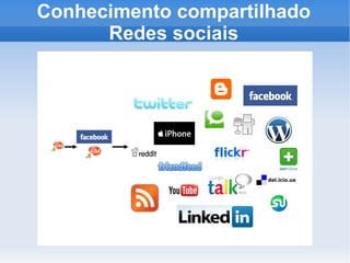 Conhecimento compartilhado Redes sociais 