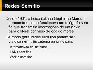 Instalação, configuração e ferramentas de teste para os pontos de acesso.  