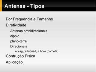 Área de cobertura em ambientes abertos 