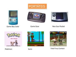 PORTÁTEISGame GearNeo GeoPocketGame Boy ColorFatal FuryContactSonicPokémon