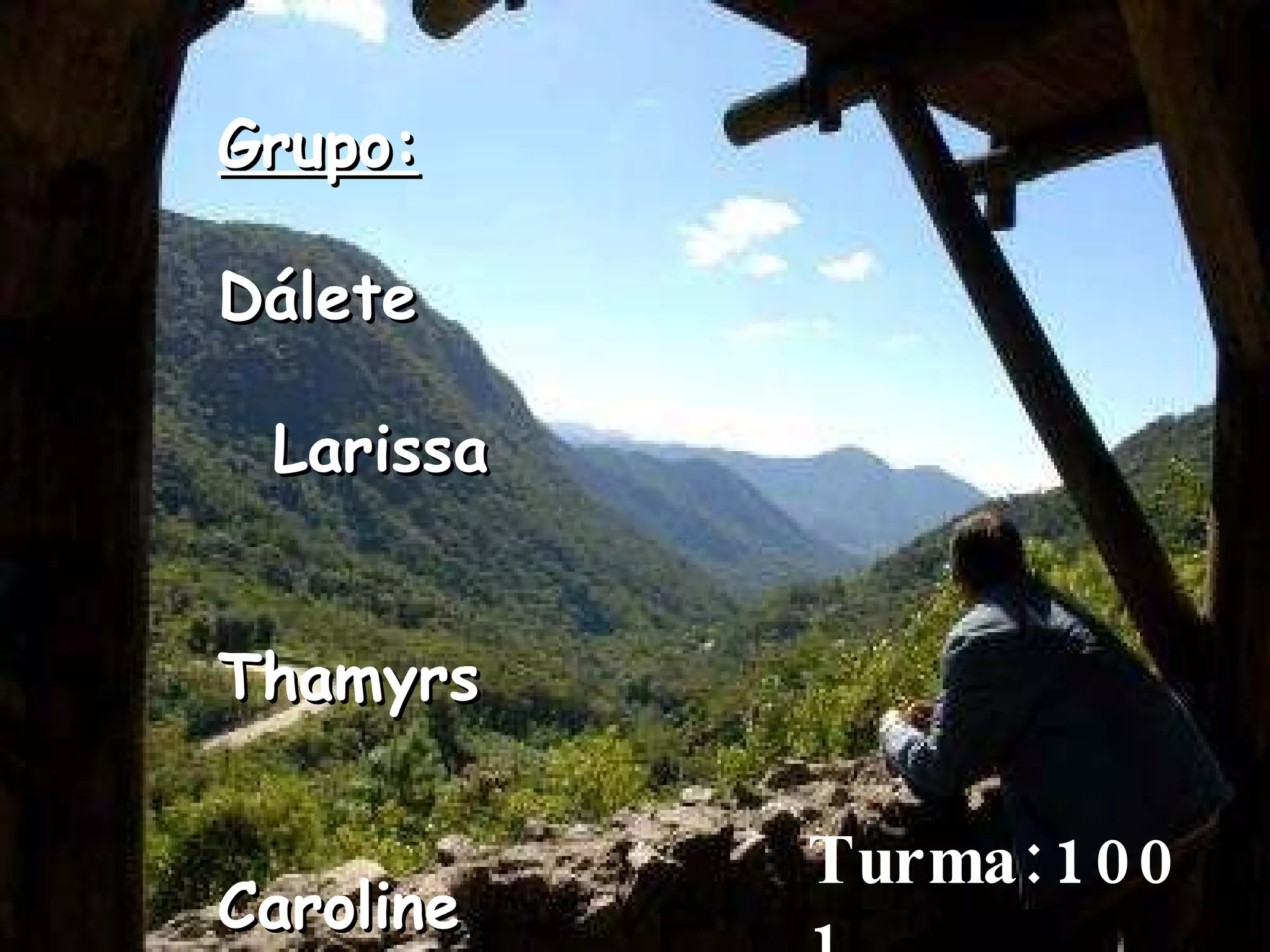 Grupo: Dálete Larissa Thamyrs Caroline   Turma:1001 