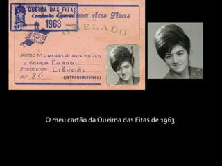 O meu cartão da Queima das Fitas de 1963