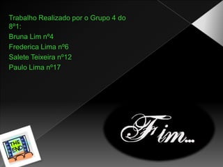 ConclusãoCom este trabalho ficamos a conhecer o que é os recursos naturais e para que servem. Também passamos a saber o quanto importante são, os recursos naturais, para a humanidade e para o dia-a-dia das pessoas. Espero que tenham aprendido tanto quanto nós e que agora que estão a par disto contribuam para a preservação destes recurso. 