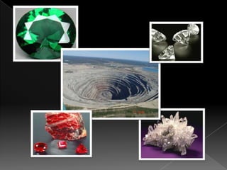 Recursos MineraisRecursos minerais são substâncias que o Homem pode retirar da terra em geral e utilizar em seu benefício. Os recursos minerais podem ser metálicos ou não metálicos. Quando os minerais se encontram concentrados em determinados locais são chamados de jazigos minerais.Os recursos minerais metálicos são aqueles que, como o nome indica, são substâncias metálicas. Alguns exemplos são o cobre, o ferro, o chumbo, o alumínio, a prata, etc...Os recursos mineiras não metálicos são aqueles que, como o nome indica, são substâncias não metálicas, Alguns exemplos são as areias, as argilas, o mármore, o calcário, o granito, o xisto, o basalto, etc...
