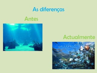 As diferençasAntesActualmente