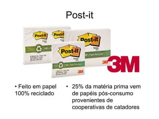 BicEcolutions40% de material recicladoPartes plásticas são obtidas através da reciclagem de embalagens da Tetra-PakRedução de matérias-primas: 4000 canetas = 5L Gasolina