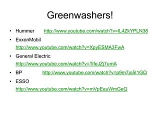 Greenwashing