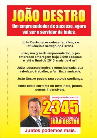 Juntos Podemos Mais com João Destro