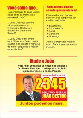 Juntos Podemos Mais com João Destro