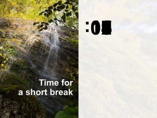 :1009080706050403020100Time fora short break