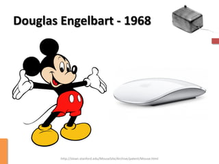 Douglas Engelbart - 1968




        http://sloan.stanford.edu/MouseSite/Archive/patent/Mouse.html
 