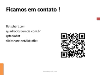 Ficamos em contato !

flatschart.com
quadrodosbemois.com.br
@fabioflat
slideshare.net/fabioflat




                           www.flatschart.com
 