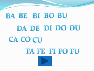 BUBOBEBIBADODUDIDADECACOCUFAFEFIFOFU