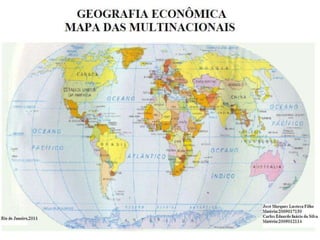 Mapa das Multinacionais