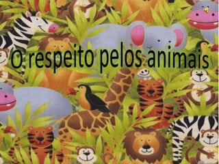 O respeito pelos animais 