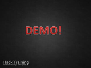 Slide Palestra "Metasploit Framework"