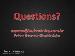 Slide Palestra "Metasploit Framework"