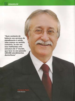 Matéria da Revista "Prefeitos de São Paulo" – A administração do Prefeito Humberto Parini é destaque