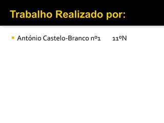 António Castelo-Branco nº1  11ºN 
