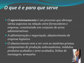 aprovisionamento | PPTX