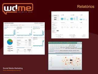 Relatórios




Social Media Marketing
www.webdesignme.com.br
 