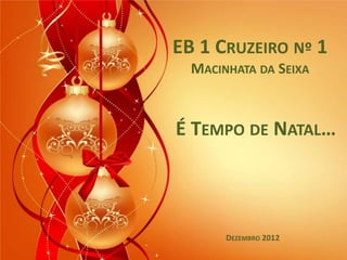EB 1 CRUZEIRO Nº 1
  MACINHATA DA SEIXA



É TEMPO DE NATAL…



       DEZEMBRO 2012
 