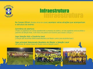 LEVE PARA SUA CIDADE SELEÇÃO BRASILEIRA DE MASTER