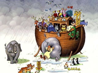 Slide para culto de crianças - tema - Arca de Noé.