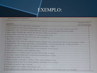 EXEMPLO:
 
