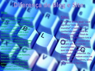 O que é um blog