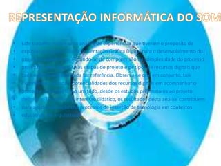 • Este trabalho realiza uma análise de experiências que tiveram o propósito de
• explorar os recursos da Representação Gráfica Digital para o desenvolvimento do
• projeto arquitetônico. Partindo-se da compreensão da complexidade do processo
• projetual, identificam-se as etapas de projeto e os tipos de recursos digitais que
• cada experiência analisada faz referência. Observa-se que em conjunto, tais
• experiências apontam potencialidades dos recursos digitais em acompanhar o
• processo projetual como um todo, desde os estudos preliminares ao projeto
• definitivo. Tendo-se um interesse didático, os resultados desta análise contribuem
• para a sistematização dos processos de inserção de tecnologia em contextos
• educativos de arquitetura
 