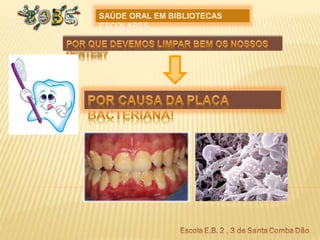 SAÚDE ORAL EM BIBLIOTECAS
ESCOLARES
 