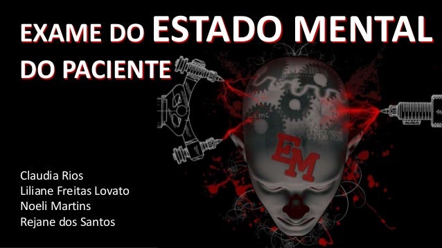 Exame do estado mental psiquiatria