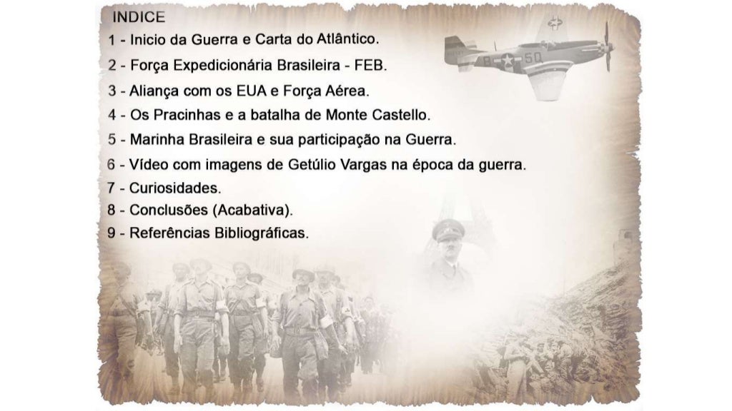 Comente Sobre A Participação Do Brasil Na Segunda Guerra Mundial