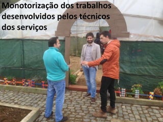 Monotorização dos trabalhos
desenvolvidos pelos técnicos
dos serviços
 