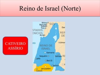 Reino de Israel (Norte)
CATIVEIRO
ASSÍRIO
 