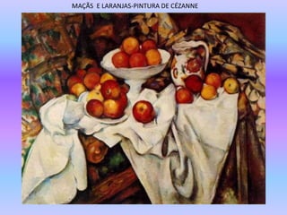 MAÇÃS E LARANJAS-PINTURA DE CÉZANNE
 
