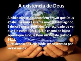 A existência de Deus
 