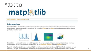 Matploitlib
22
 