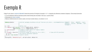 Exemplo R
27
 