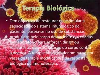 Tratamento Existem vários métodos de tratamento para a leucemia, o mais usuais na LMA são a   Quimioterapia, Radioterapia e terapia biológica. Ambos com objectivo de atingir a remissão e apresentam alguns efeitos secundários e organiza-se em  fases. Durante o tratamento e fundamental a realização de exames a medula óssea  de modo a conhecer a evolução do tratamento. 