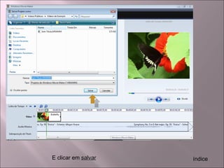 E clicar em salvarsalvar índice
 