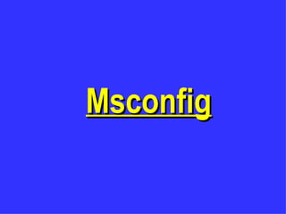 Msconfig 