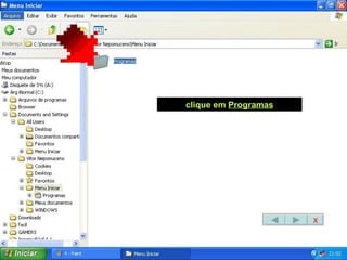 clique em  Programas X 