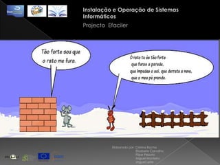 Instalação e Operação de Sistemas InformáticosProjecto  EfacilerElaborado por: Cristina Rocha                            Elisabete Carvalho                            Filipe Peixoto                            Miguel Monteiro                            Miguel Leite