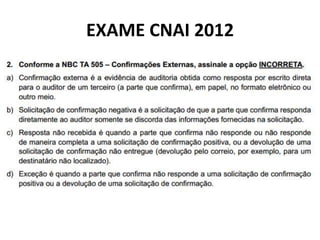 EXAME CNAI 2012
 