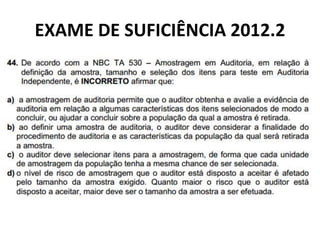 EXAME DE SUFICIÊNCIA 2012.2
 