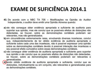 EXAME DE SUFICIÊNCIA 2014.1
 